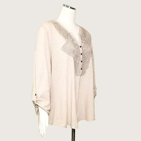 ** Style&co. Top with Applique - Picture 2 of 9